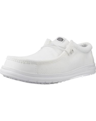 HEY DUDE ZAPATILLAS HOMBRE MODELO WALLY WORK CE COLOR BLANCO WHITE