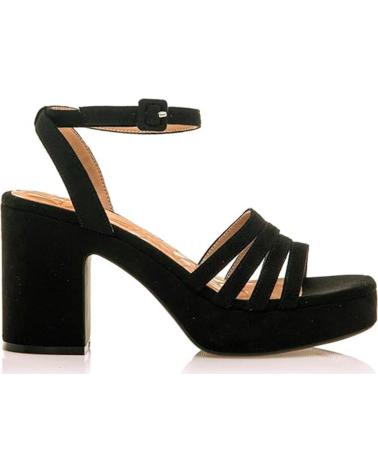 MTNG 50658 SANDALIAS DE TACON MUJER NEGRO