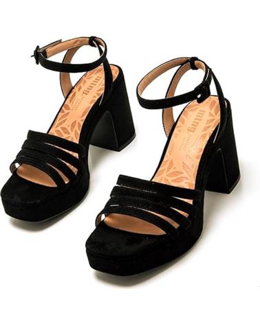 MTNG 50658 SANDALIAS DE TACON MUJER NEGRO