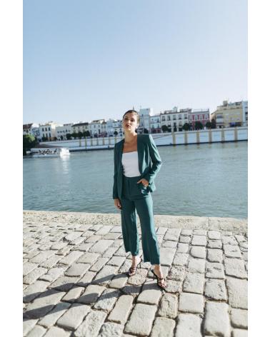 PANTALÓN CULOTTE TIRO ALTO PUNTOSALAO MUJER VERDE VARIOS COLORES