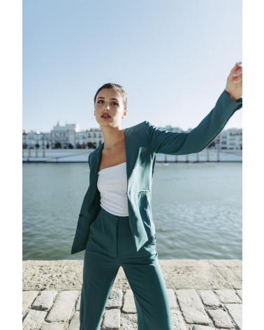 PANTALÓN CULOTTE TIRO ALTO PUNTOSALAO MUJER VERDE VARIOS COLORES