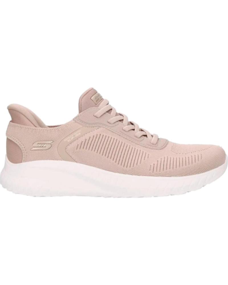 SKECHERS ZAPATOS ZAPATOS MUJER ZAPATILLAS BAJAS MODELO BOBS SQUAD COL BEIGE