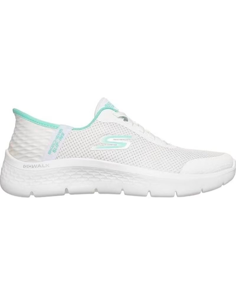 SKECHERS SNEAKERS MUJER GRAND ENTRY BLANCO-VERDE