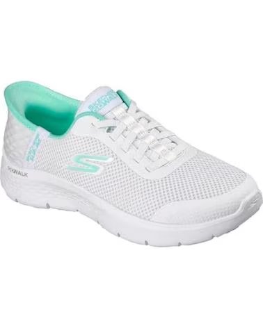 SKECHERS SNEAKERS MUJER GRAND ENTRY BLANCO-VERDE