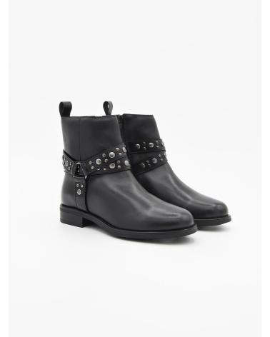 BOTAS PURAPIEL BRO5 MUJER CON TACHUELAS BLACK
