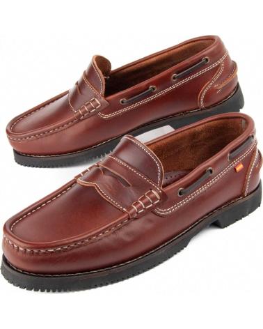 MOCASINES PURAPIEL PURANAUTICANTANT HOMBRE PIEL MARRÓN BROWN