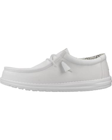 HEY DUDE WALLY STRETCH CANVAS ZAPATILLAS CASUAL HOMBRE BLANCO WHTWHT