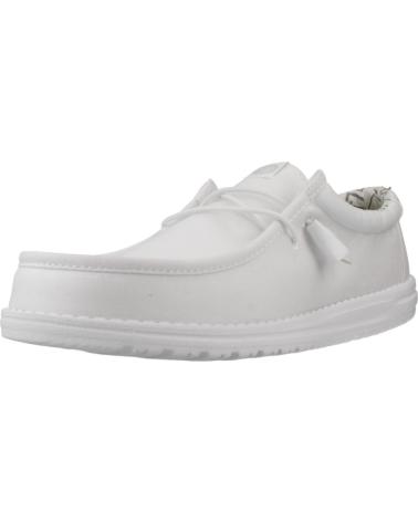 HEY DUDE WALLY STRETCH CANVAS ZAPATILLAS CASUAL HOMBRE BLANCO WHTWHT