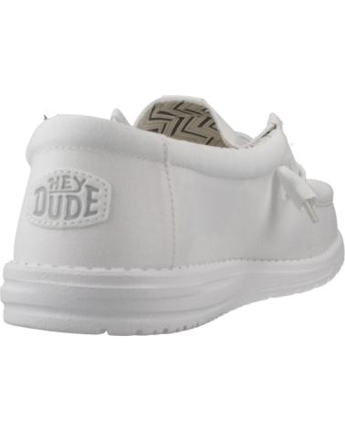 HEY DUDE WALLY STRETCH CANVAS ZAPATILLAS CASUAL HOMBRE BLANCO WHTWHT