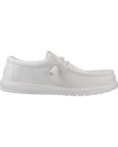 HEY DUDE WALLY STRETCH CANVAS ZAPATILLAS CASUAL HOMBRE BLANCO WHTWHT