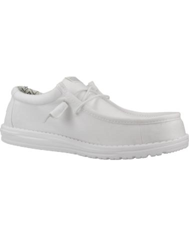 HEY DUDE WALLY STRETCH CANVAS ZAPATILLAS CASUAL HOMBRE BLANCO WHTWHT