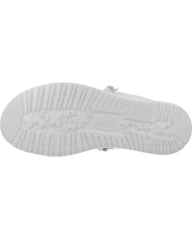 HEY DUDE WALLY STRETCH CANVAS ZAPATILLAS CASUAL HOMBRE BLANCO WHTWHT