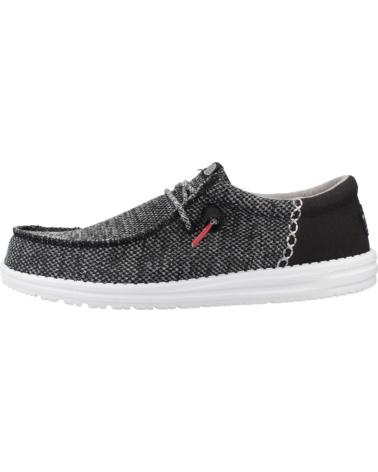 HEY DUDE WALLY FUNK OPEN MESH ZAPATILLAS CASUAL HOMBRE NEGRO BLCKWHT