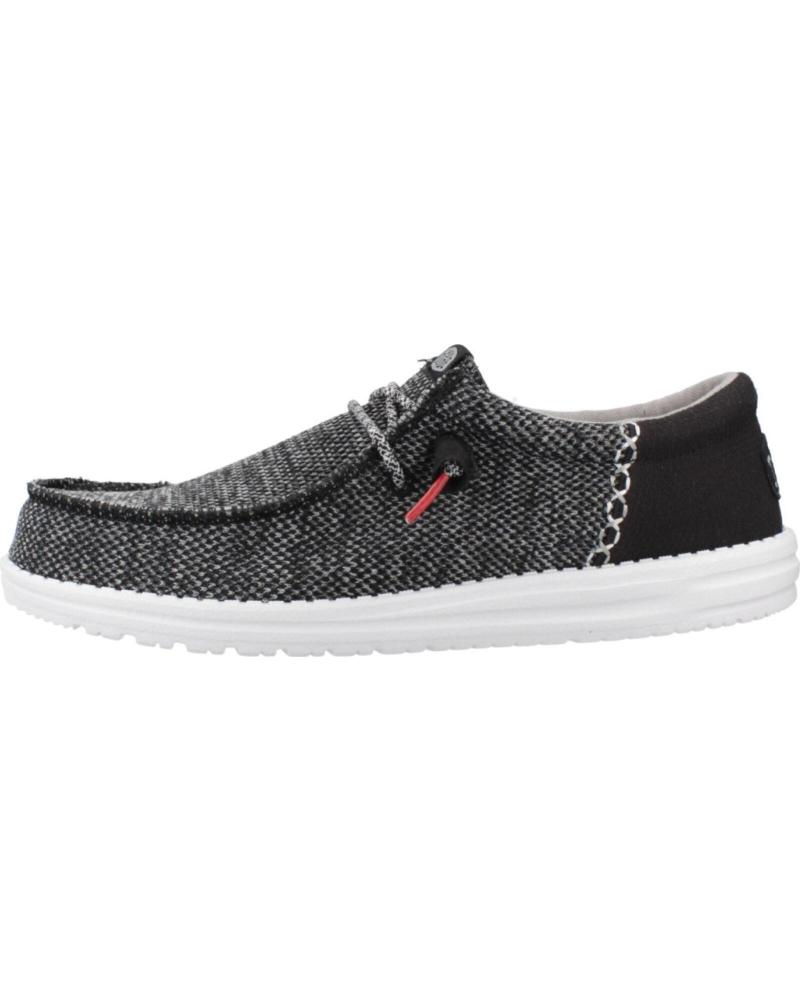HEY DUDE WALLY FUNK OPEN MESH ZAPATILLAS CASUAL HOMBRE NEGRO BLCKWHT