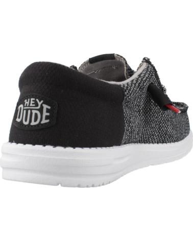 HEY DUDE WALLY FUNK OPEN MESH ZAPATILLAS CASUAL HOMBRE NEGRO BLCKWHT