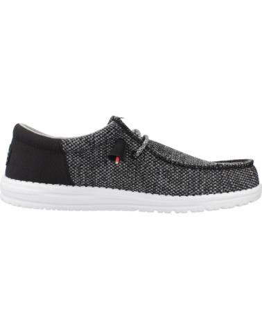 HEY DUDE WALLY FUNK OPEN MESH ZAPATILLAS CASUAL HOMBRE NEGRO BLCKWHT