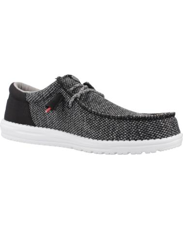 HEY DUDE WALLY FUNK OPEN MESH ZAPATILLAS CASUAL HOMBRE NEGRO BLCKWHT
