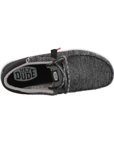 HEY DUDE WALLY FUNK OPEN MESH ZAPATILLAS CASUAL HOMBRE NEGRO BLCKWHT