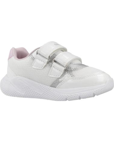 GEOX ZAPATILLAS SPRINTYE GIRL C0007 BLANCO VELCRO NIÑA C0007