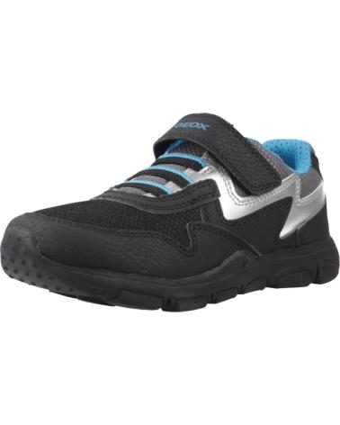 GEOX ZAPATILLAS J NEW TORQUE BOY CIERRE VELCRO NEGRO C0052