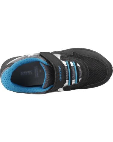 GEOX ZAPATILLAS J NEW TORQUE BOY CIERRE VELCRO NEGRO C0052