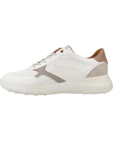 GEOX D ALLENIEE ZAPATILLAS MUJER PIEL Y ANTE BLANCO C1RH6 C1RH6