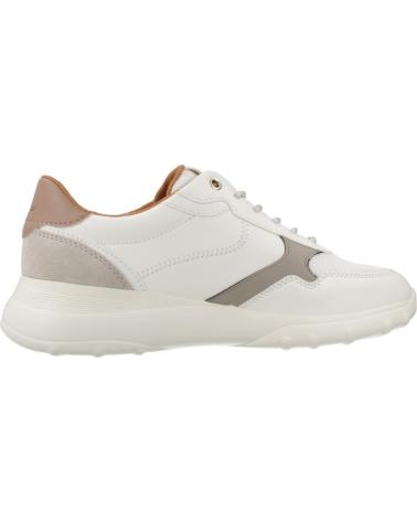 GEOX D ALLENIEE ZAPATILLAS MUJER PIEL Y ANTE BLANCO C1RH6 C1RH6
