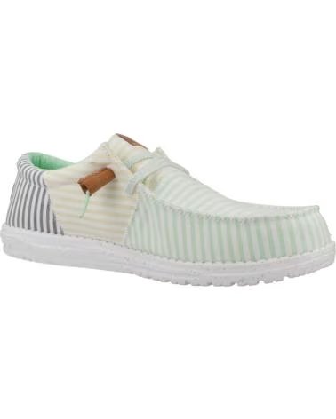 HEY DUDE ZAPATOS WALLY TRI NU PREP EN BEIGE PARA HOMBRE GREEN ASH-MULTI