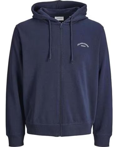 SUDADERA JACK JONES JJCOLLEGE CON LOGO PARA HOMBRE AZUL