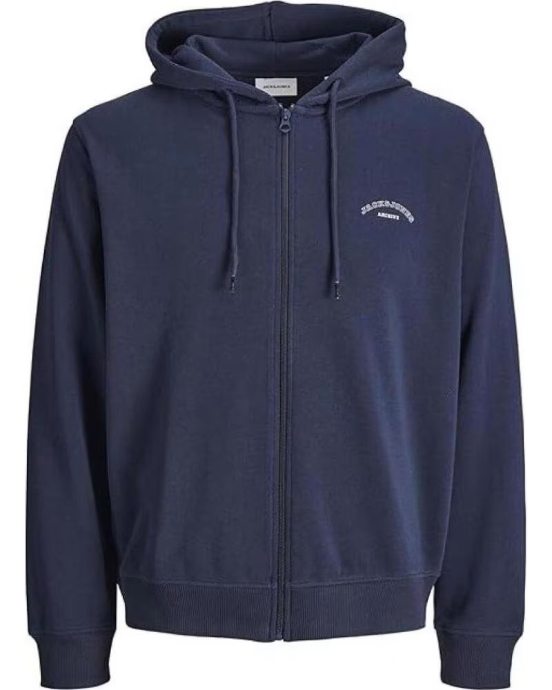 SUDADERA JACK JONES JJCOLLEGE CON LOGO PARA HOMBRE AZUL