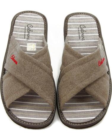 ZAPATILLAS DE ESTAR POR CASA CABRERA HOM 2724 TOSTADO BEIG BEIG