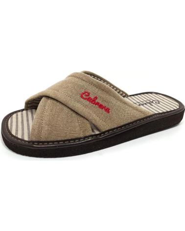 ZAPATILLAS DE ESTAR POR CASA CABRERA HOM 2724 TOSTADO BEIG BEIG