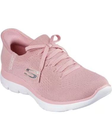SKECHERS 150263 ZAPATILLAS CASUAL DE MUJER SLIP INS ROSA