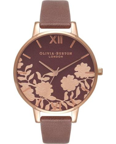 RELOJ OLIVIA BURTON OB16MV61 CORREA DE CUERO FLORAL MARRON