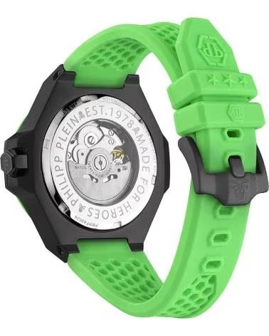 PHILIPP PLEIN WATCH PWPFA0624 WITH BLACK DIAL AND GREEN STRAP VERDE