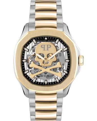 Início-PHILIPP-PLEIN-RELÓGIO PHILIPP PLEIN SKELETON PWRAA0323-DORADO