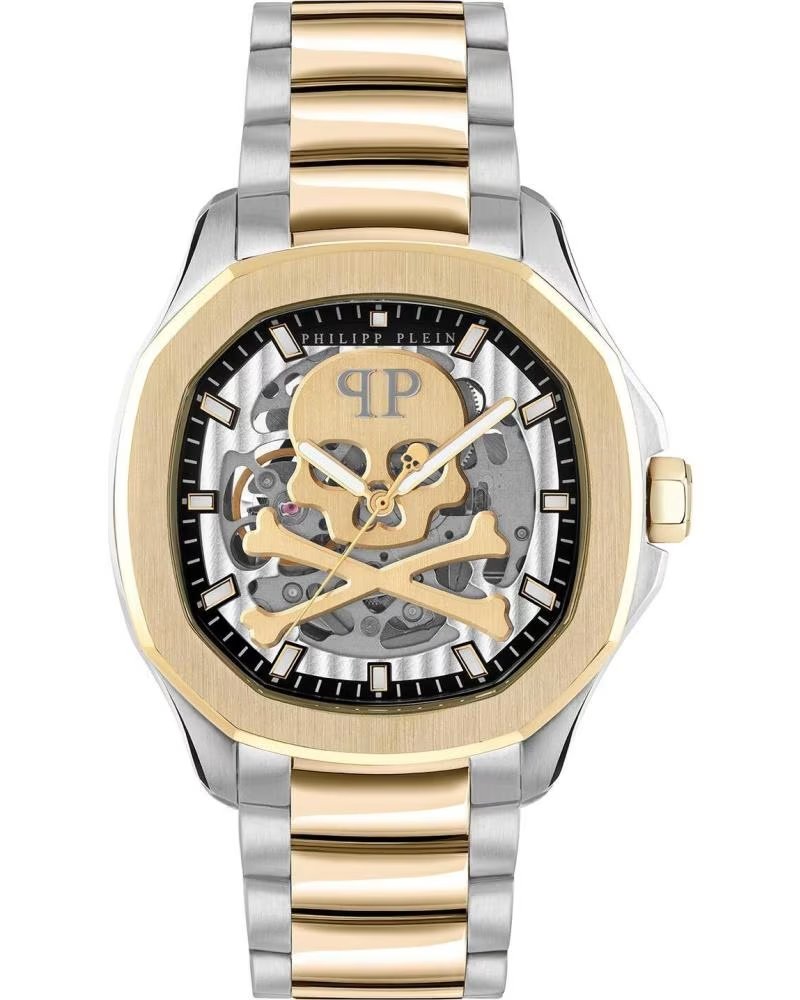 Início-PHILIPP-PLEIN-RELÓGIO PHILIPP PLEIN SKELETON PWRAA0323-DORADO