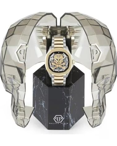 Início-PHILIPP-PLEIN-RELÓGIO PHILIPP PLEIN SKELETON PWRAA0323-DORADO
