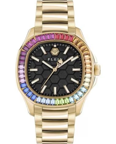 PHILIPP PLEIN UHR PWTAA1224 GOLD MIT REGENBOGEN-LÜNETTE DORADO