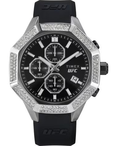RELÓGIO TIMEX TW2V99300 CRONÓGRAFO PULSEIRA PRETA NEGRO