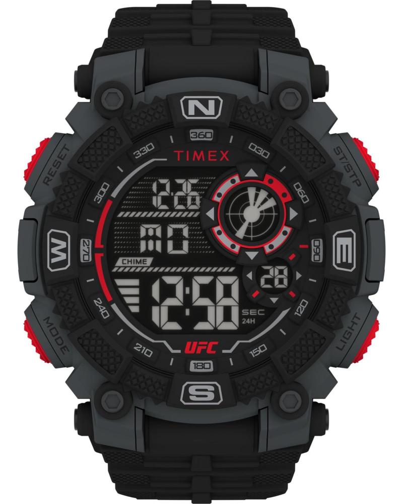 RELOJ TIMEX TW5M53700 DEPORTIVO ANALÓGICO-DIGITAL CORREA NEGRA Y ROJA NEGRO