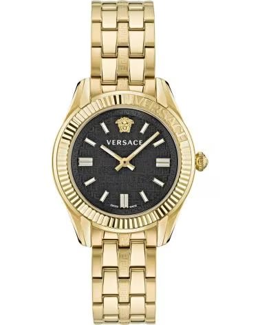 VERSACE VE6C00623 GOLDENE UHR MIT SCHWARZEM ZIFFERBLATT DORADO