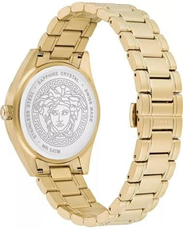 VERSACE VE6C00623 GOLDENE UHR MIT SCHWARZEM ZIFFERBLATT DORADO