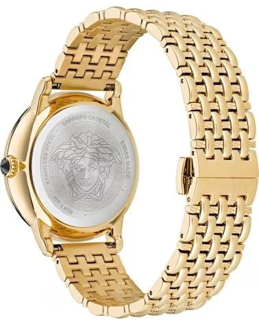 RELÓGIO VERSACE VE6F00523 DOURADO COM MOSTRADOR PRETO DORADO