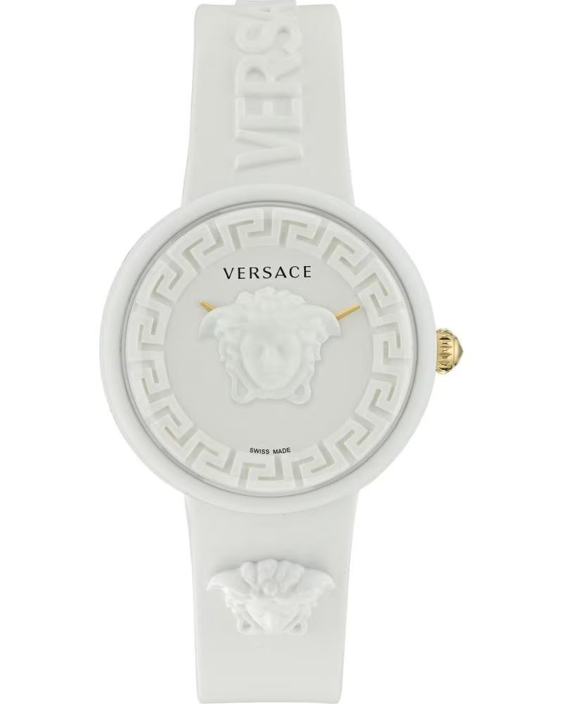 MONTRE VERSACE MEDUSA POP 3H 39 MM EN SILICONE BLANC