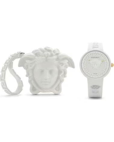 MONTRE VERSACE MEDUSA POP 3H 39 MM EN SILICONE BLANC