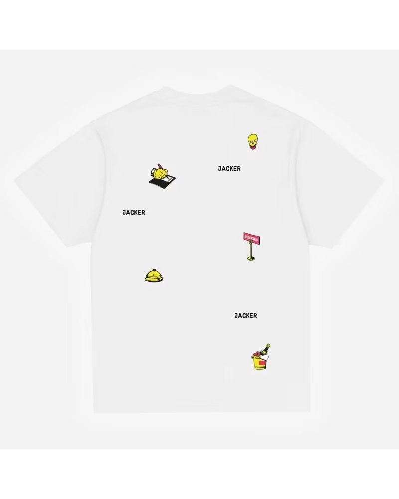CAMISETA JACKER DEAL T-SHIRT BLANCA NAN