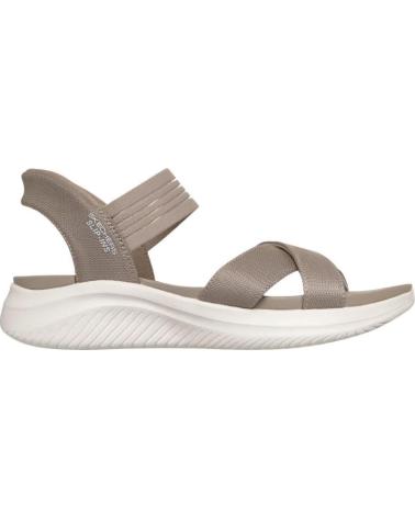SKECHERS SANDALIA SLIP-INS ULTRA FLEX MARRóN