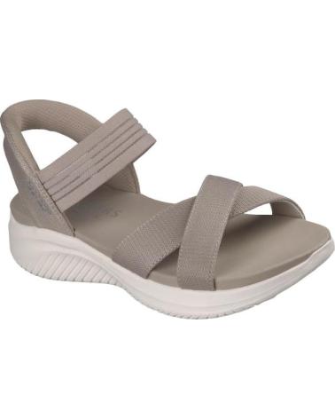 SKECHERS SANDALIA SLIP-INS ULTRA FLEX MARRóN