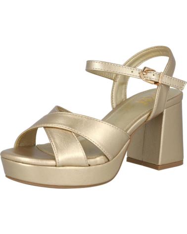 SANDALIAS DE FIESTA XTI 145288 CON TACÓN PLATAFORMA PARA MUJER ORO
